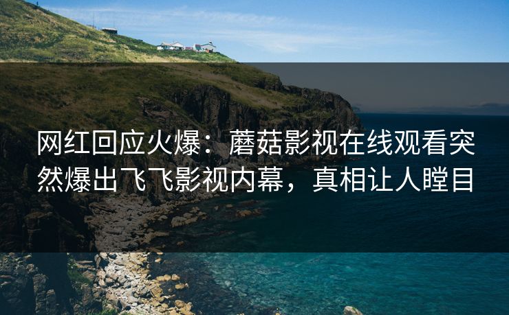 网红回应火爆：蘑菇影视在线观看突然爆出飞飞影视内幕，真相让人瞠目